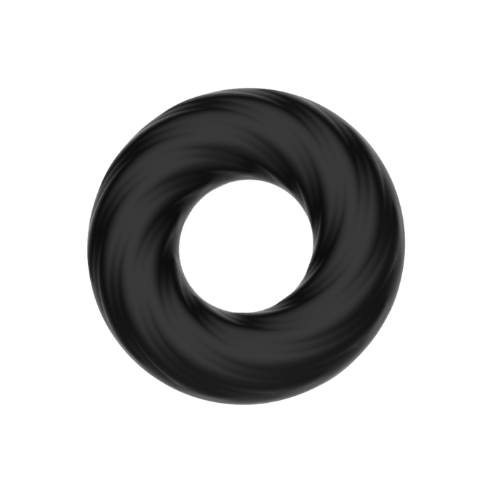 Crazy Bull - Super Soft Siliconen ring - Model 6 - Zwart-Erotiekvoordeel.nl