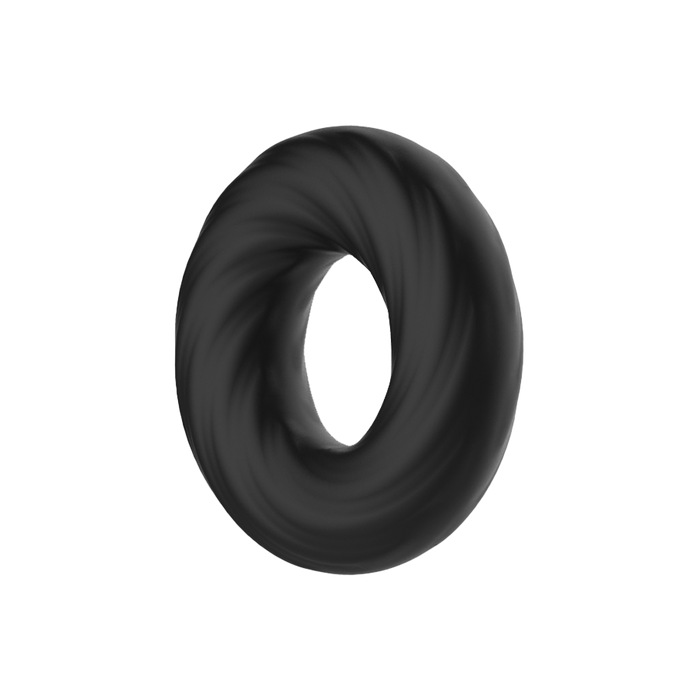 Crazy Bull - Super Soft Siliconen ring - Model 6 - Zwart-Erotiekvoordeel.nl