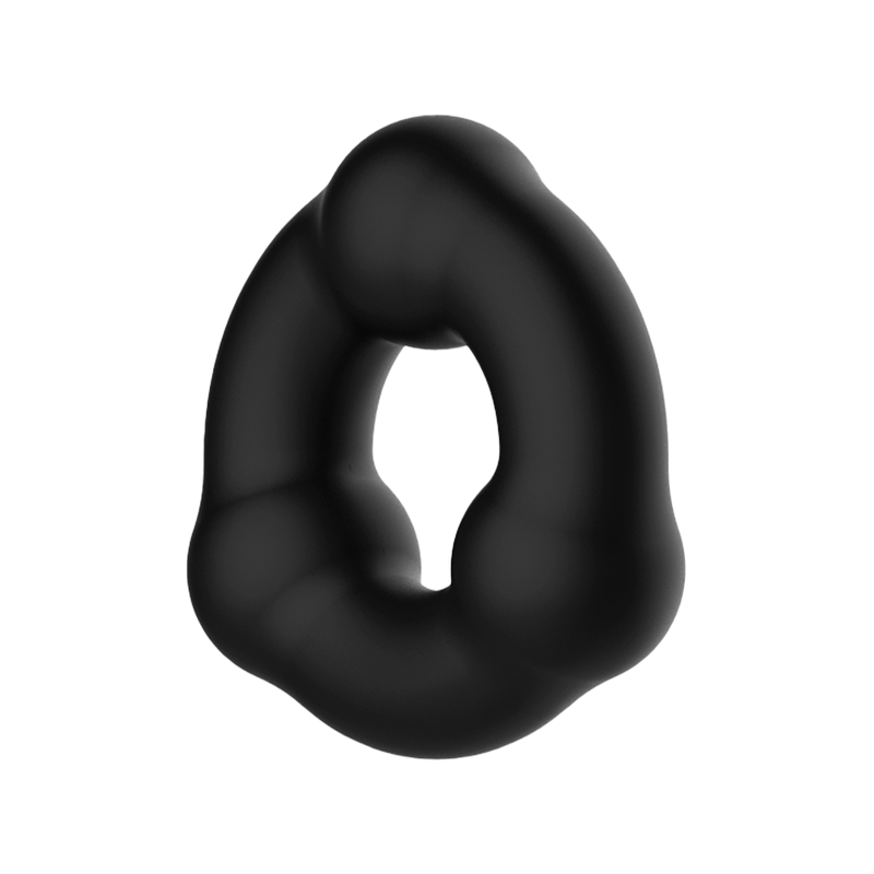 Crazy Bull - Super Soft Siliconen Ring - Model 7 - Zwart-laced-up.nl