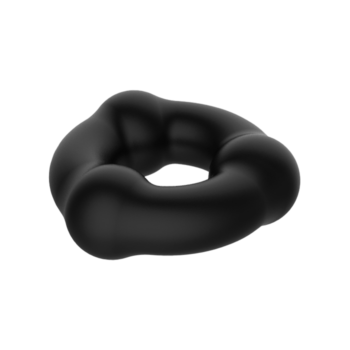 Crazy Bull - Super Soft Siliconen Ring - Model 7 - Zwart-Erotiekvoordeel.nl