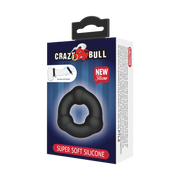 Crazy Bull - Super Soft Siliconen Ring - Model 7 - Zwart-laced-up.nl