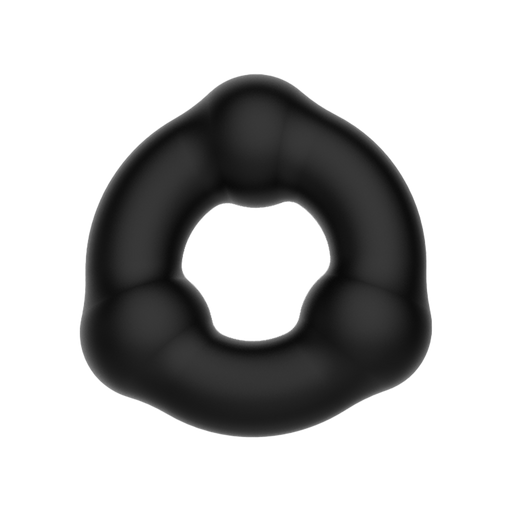 Crazy Bull - Super Soft Siliconen Ring - Model 7 - Zwart-Erotiekvoordeel.nl