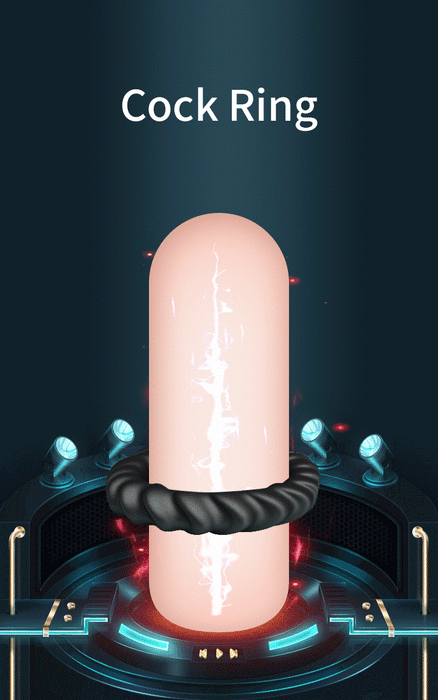 Crazy Bull - Fitz - Super Soft Siliconen Cockring - Model 8 - Zwart