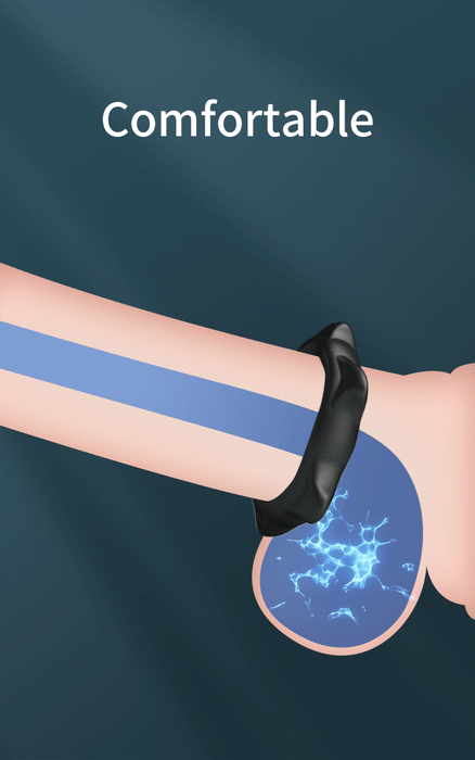 Crazy Bull - Ethaniel - Super Soft Siliconen Cockring - Model 11 - Zwart