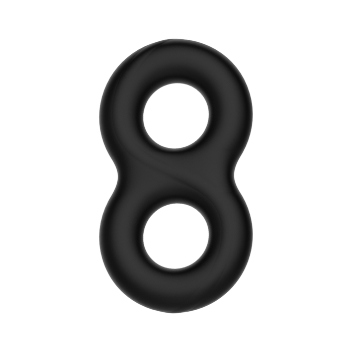 Crazy Bull - Super Soft Siliconen Cockring - Model 17 - Zwart