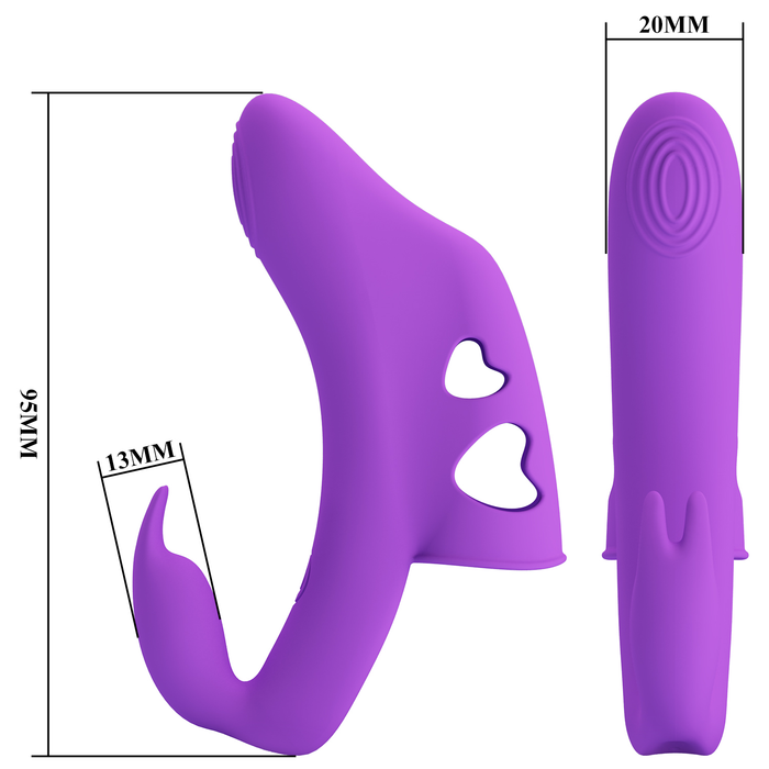 Pretty Love - Yenna - Krachtige Vinger Vibrator - Paars