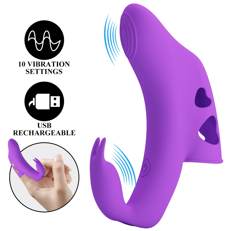 Pretty Love - Yenna - Krachtige Vinger Vibrator - Paars