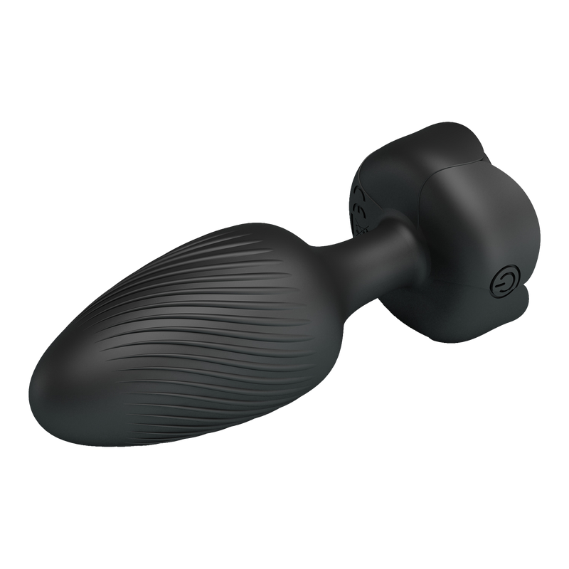Pretty Love - Varian - Kleurveranderende lichtgevende vibrerende buttplug - Zwart-laced-up.nl