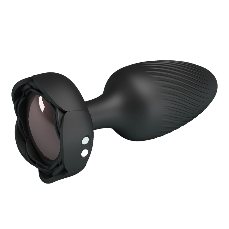 Pretty Love - Varian - Kleurveranderende lichtgevende vibrerende buttplug - Zwart-laced-up.nl
