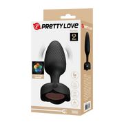 Pretty Love - Varian - Kleurveranderende lichtgevende vibrerende buttplug - Zwart-laced-up.nl