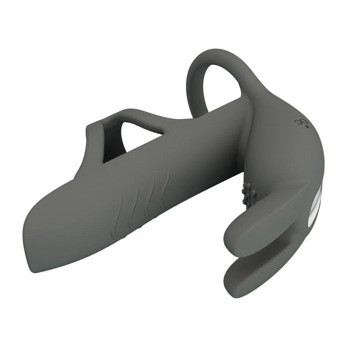 Pretty Love - Matty - Master Vibrerende Cockring - Grijs-Erotiekvoordeel.nl