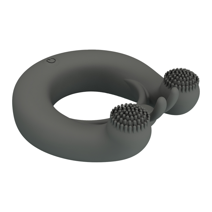 Pretty Love - Dahlia - Master Vibrerende Cockring - Grijs-Erotiekvoordeel.nl