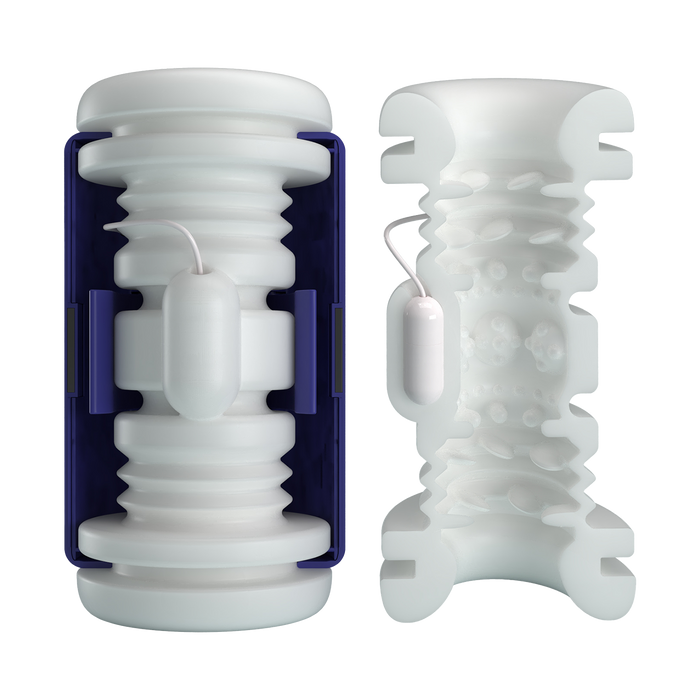 Pretty Love - DJ Lady - Squeezing Perfect Stroker - Blauw/Wit-Erotiekvoordeel.nl