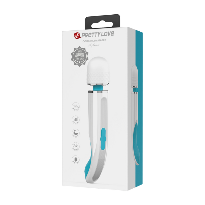 Pretty Love - Azlins - Massager - Wit/Blauw-Erotiekvoordeel.nl