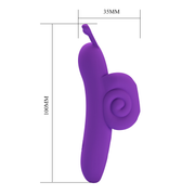 Pretty Love - Snail - Krachtige Vinger Vibrator - Paars-laced-up.nl