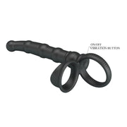Pretty Love - Tatum - Anale Vibrator met Penisring - Zwart-Erotiekvoordeel.nl
