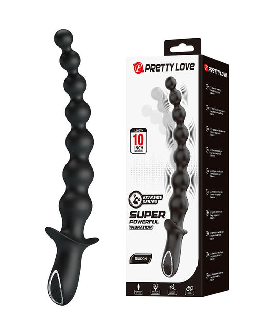 Pretty Love - Rigdon - Anale Kralen Vibrator - Zwart-Erotiekvoordeel.nl