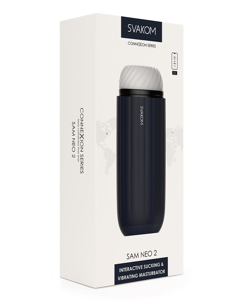 Svakom - Sam Neo 2 Connexion - Interactieve Masturbator - Blowjob Simulator Met App Control-laced-up.nl