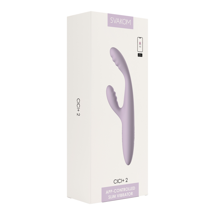 Svakom - Cici 2+ Verwarmende G-Spot Vibrator Met Flexibele Kop - Met App Control - Lila-Erotiekvoordeel.nl