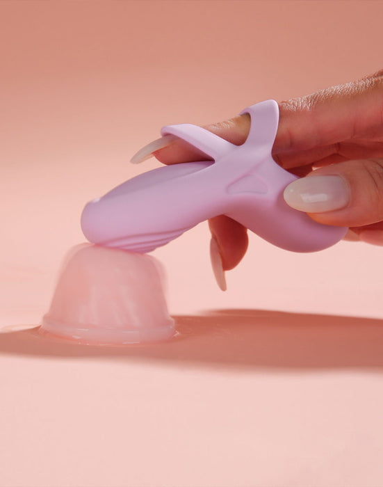 Svakom - Echo 2 - Flexibele Vinger Vibrator - App Control - Pink Lilac-Erotiekvoordeel.nl
