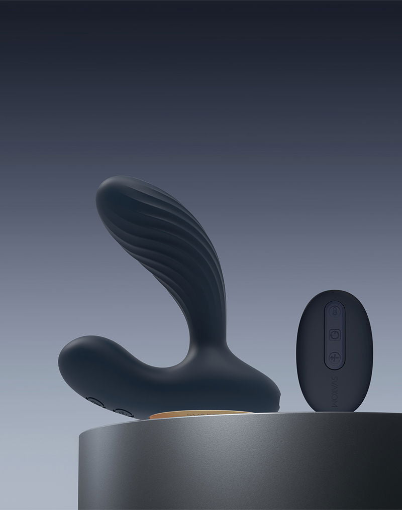 Svakom - Connexion Series Vick Neo 2 - Prostaat Vibrator - App Control - Donkerblauw-laced-up.nl