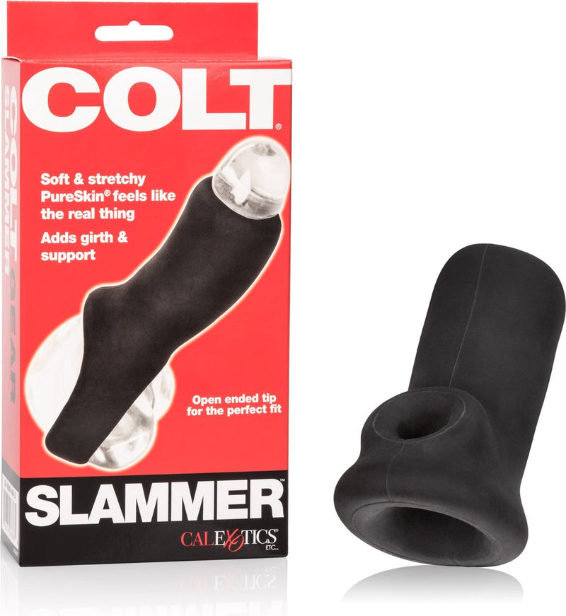 COLT Slammer – Penissleeve – Pure Skin Rubber - Zwart-Erotiekvoordeel.nl