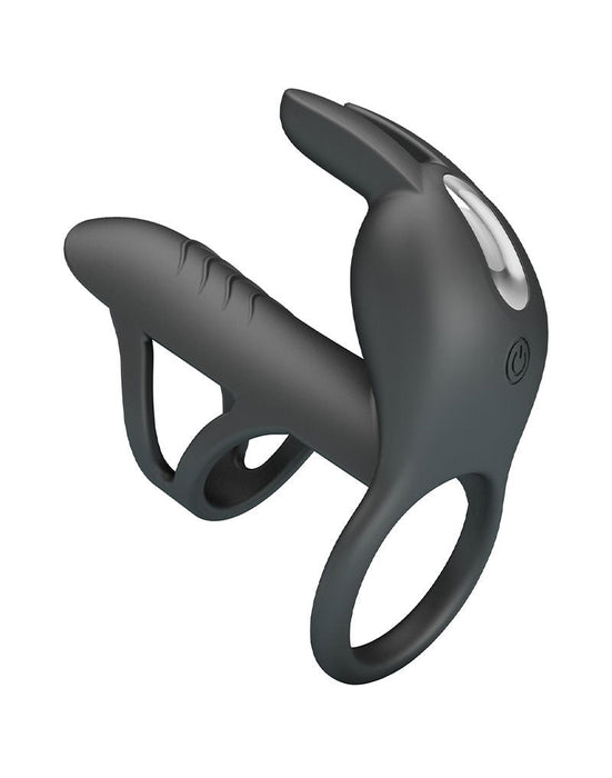 Pretty Love - Matty - Vibrerende Penis Sleeve - Zwart-laced-up.nl