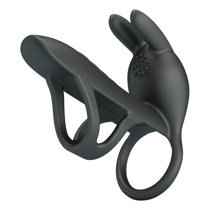 Pretty Love - Matty - Vibrerende Penis Sleeve - Zwart-laced-up.nl