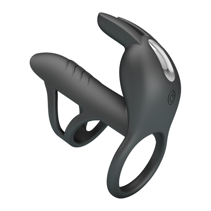 Pretty Love - Matty - Vibrerende Penis Sleeve - Zwart-laced-up.nl