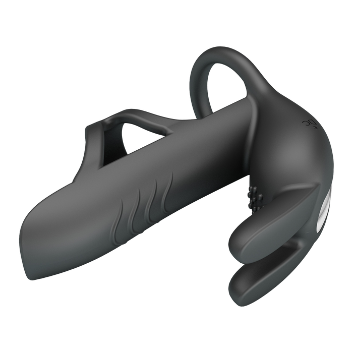 Pretty Love - Matty - Vibrerende Penis Sleeve - Zwart-laced-up.nl