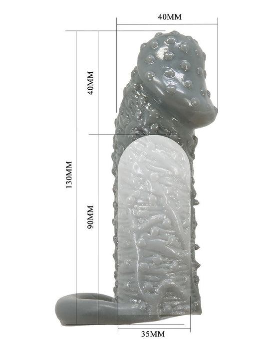 Pretty Love - Fogg - Realistische Penis Sleeve - Donkergrijs-laced-up.nl