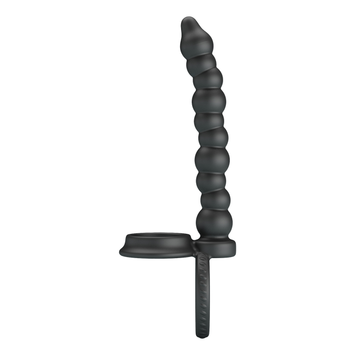 Pretty Love - Dillion - Cockring Anaal Kralen - Zwart-laced-up.nl