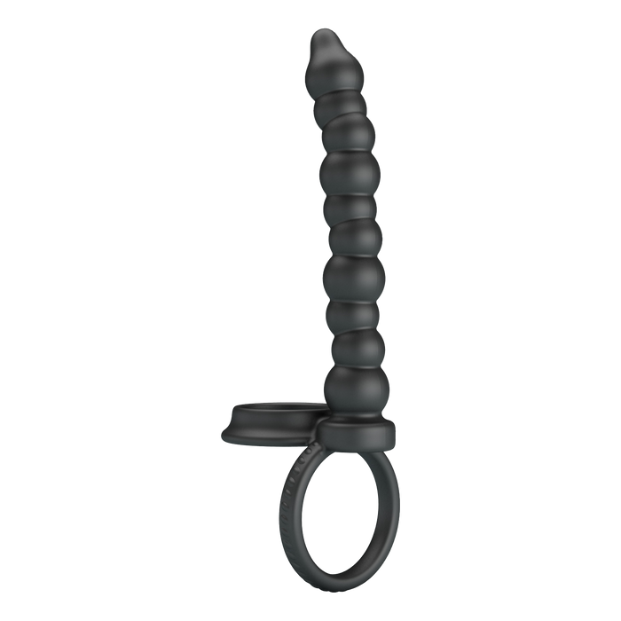 Pretty Love - Dillion - Cockring Anaal Kralen - Zwart-laced-up.nl
