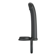 Pretty Love - Moses - Dildo met Cockring en Scrotumring - Zwart-Erotiekvoordeel.nl