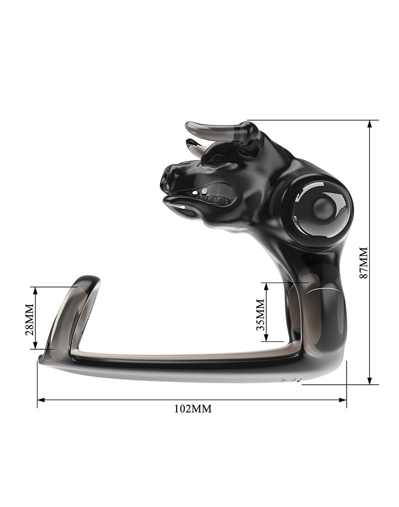 Pretty Love - Bull Warrior - Penisring - Zwart-laced-up.nl