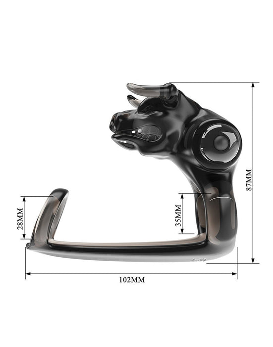 Pretty Love - Bull Warrior - Penisring - Zwart-Erotiekvoordeel.nl