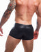 Cut4Men Sexy Wetlook Minishort Peekaboo – Zwart-Erotiekvoordeel.nl