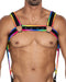 Cut4Men - Harnas - Tuigje - Neo - Zwart/Rainbow-Erotiekvoordeel.nl