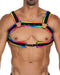 Cut4Men - Harnas - Tuigje - Neo - Zwart/Rainbow-Erotiekvoordeel.nl