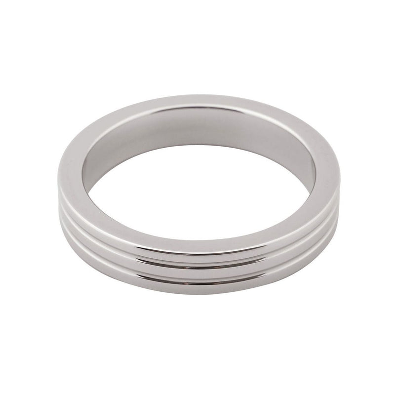 Kiotos - Anillo para el pene Con Ranuras Acero Inoxidable - 10 mm ancho