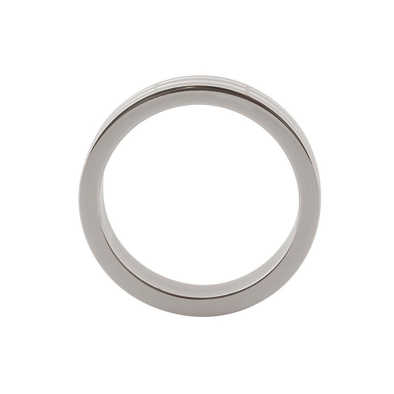 Kiotos - Anillo para el pene Con Ranuras Acero Inoxidable - 10 mm ancho