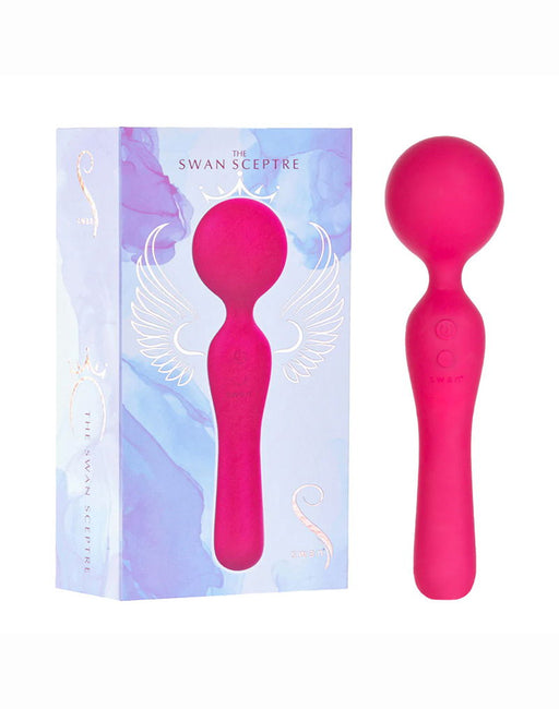 Swan - Sceptre - Dubbelzijdige Wand Vibrator - Roze-Erotiekvoordeel.nl