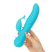 Swan - Kissing - Dual Action Rabbit Vibrator - Turquoise-Erotiekvoordeel.nl
