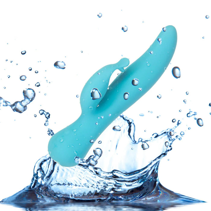 Swan - Kissing - Dual Action Rabbit Vibrator - Turquoise-Erotiekvoordeel.nl