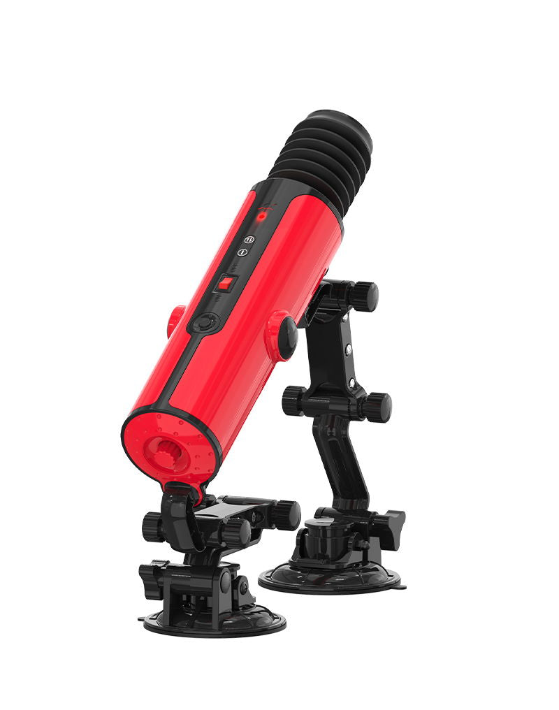 ZSEX - Dubbele Zuignap Fuckmachine - Rood-laced-up.nl