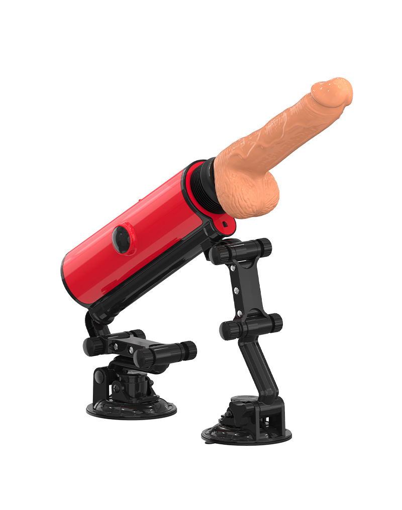 ZSEX - Dubbele Zuignap Fuckmachine - Rood-laced-up.nl