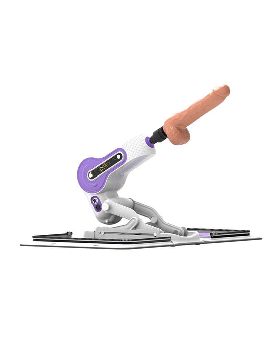 ZSEX - Fuck Machine - Witte Tas - Paarse Machine-Erotiekvoordeel.nl