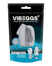 VIBEGGS - Twisty Tongues - Vibrerende Masturbatie Sleeve èn Vinger Vibrator - Wit-laced-up.nl