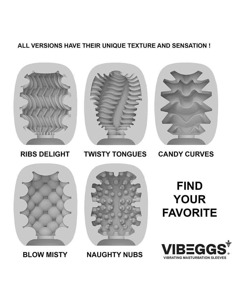 VIBEGGS - Twisty Tongues - Vibrerende Masturbatie Sleeve èn Vinger Vibrator - Wit-laced-up.nl