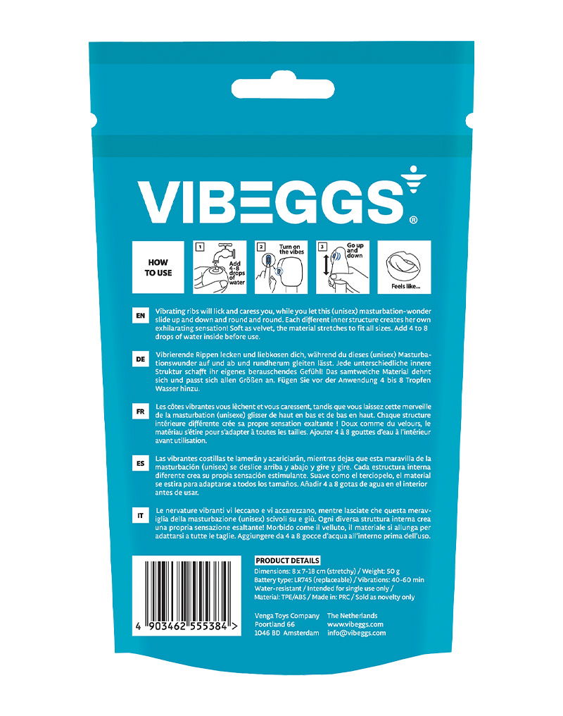 VIBEGGS - Twisty Tongues - Vibrerende Masturbatie Sleeve èn Vinger Vibrator - Wit-laced-up.nl